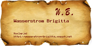 Wasserstrom Brigitta névjegykártya